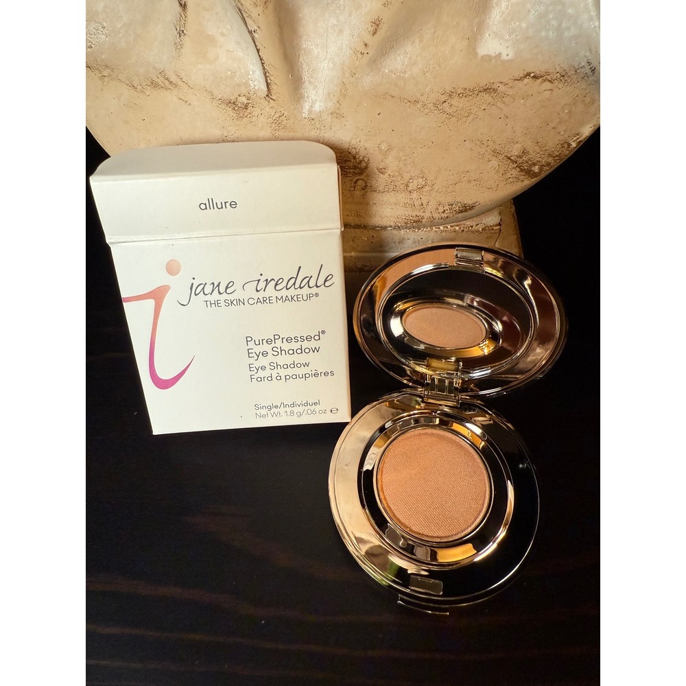 Jane‎ Iredale PurePressed Eye Shadow Single Allure Peach Gold Shimmer 1.8g NEW